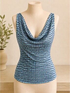 Sparkly Cowl Neck Top